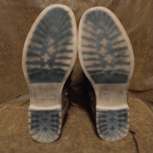 Combat Brown Leather and Canvas Boots, Jump J-75 Deploy, Lace-up zipper Size 10 - Picture 4 of 5